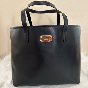 Authentic Michael Kors Large Solid Black Tote Bag
